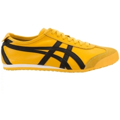 Mens Onitsuka Tiger Mexico 66 Athletic Shoes For Man And Boys - Yellow / Black DL408-0490