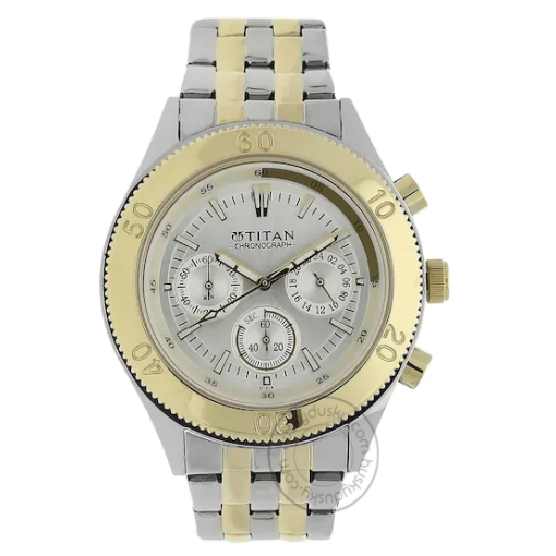 Titan Octane Analog Silver Dial Multicolored Stainless Steel Strap Watch NM9324BM01