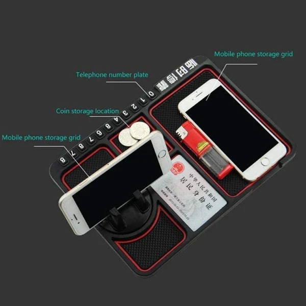 Anti-Slip Car Dashboard Mat & Mobile Phone Holder Mount (CLS-2389751)