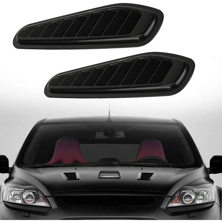 Car Decorative Air Flow Duct Racing Side Scoop Vent Air Flow Sticker Universal for All Cars ( Model 3) (Pack of 2) (CLS-2391748)
